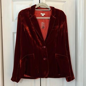 Sundance velvet blazer NWOT